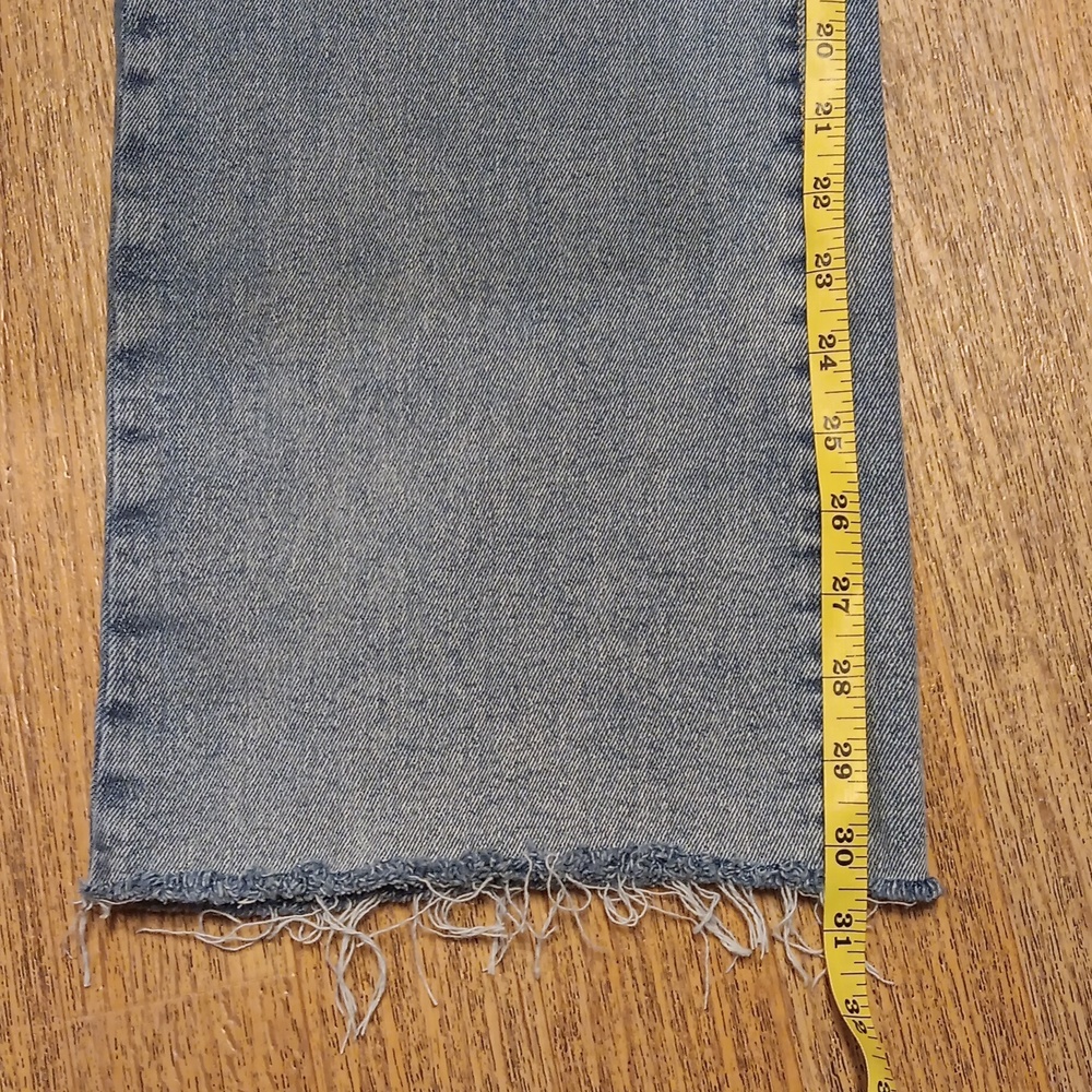 Kensie Washed Blue Wide-Leg High-Rise Jeans - Picture 10 of 11